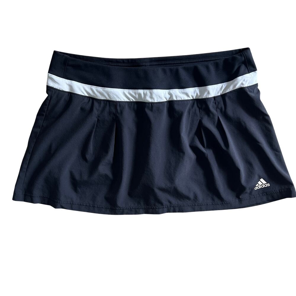 Adidas ClimaLite Tennis Skort Skirt Black White Athletic Women’s M